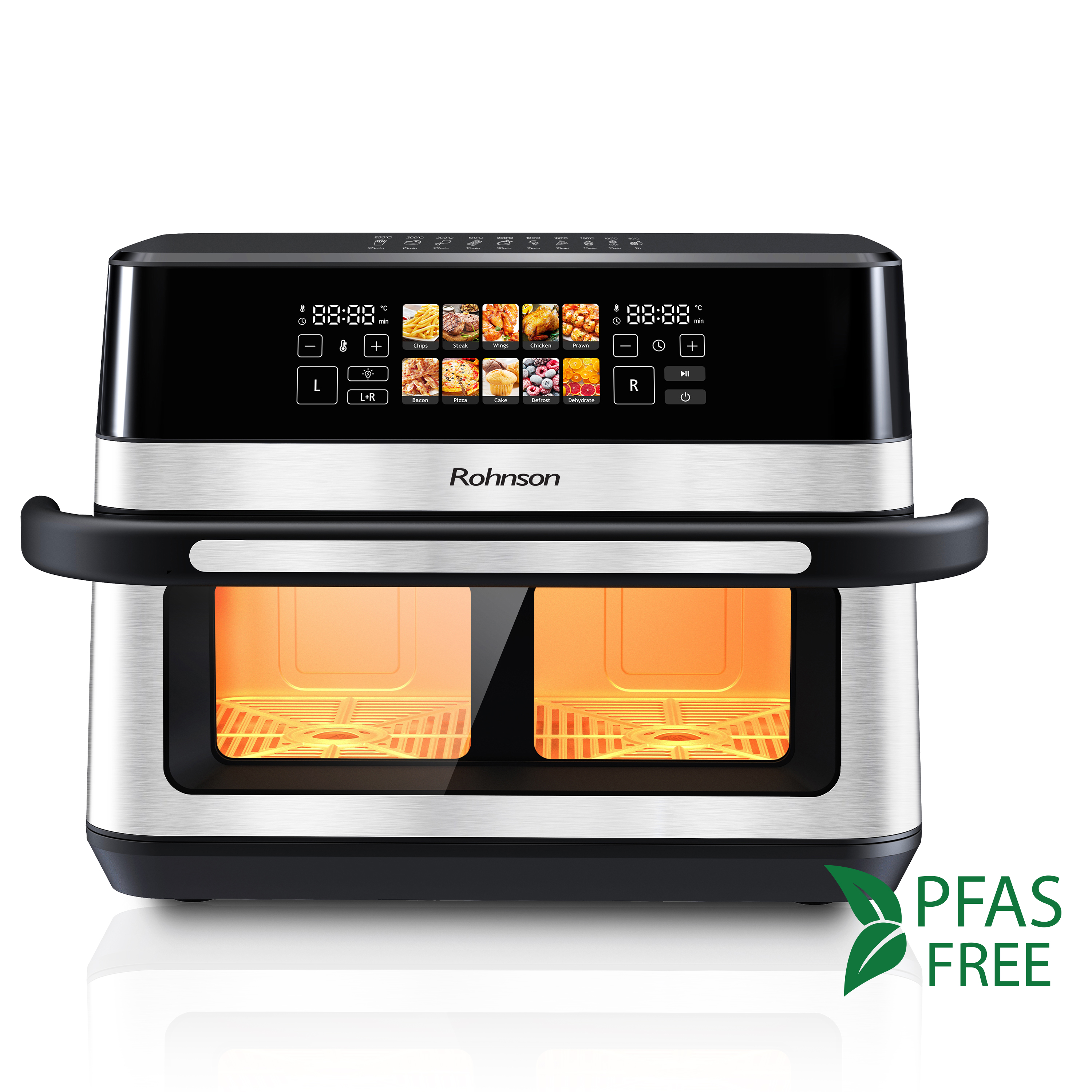 Απεικονίζει τη φριτέζα με icon PFAS free